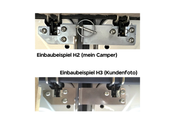 Preview: Hecktürverriegelung für Fiat Ducato - Schwarz